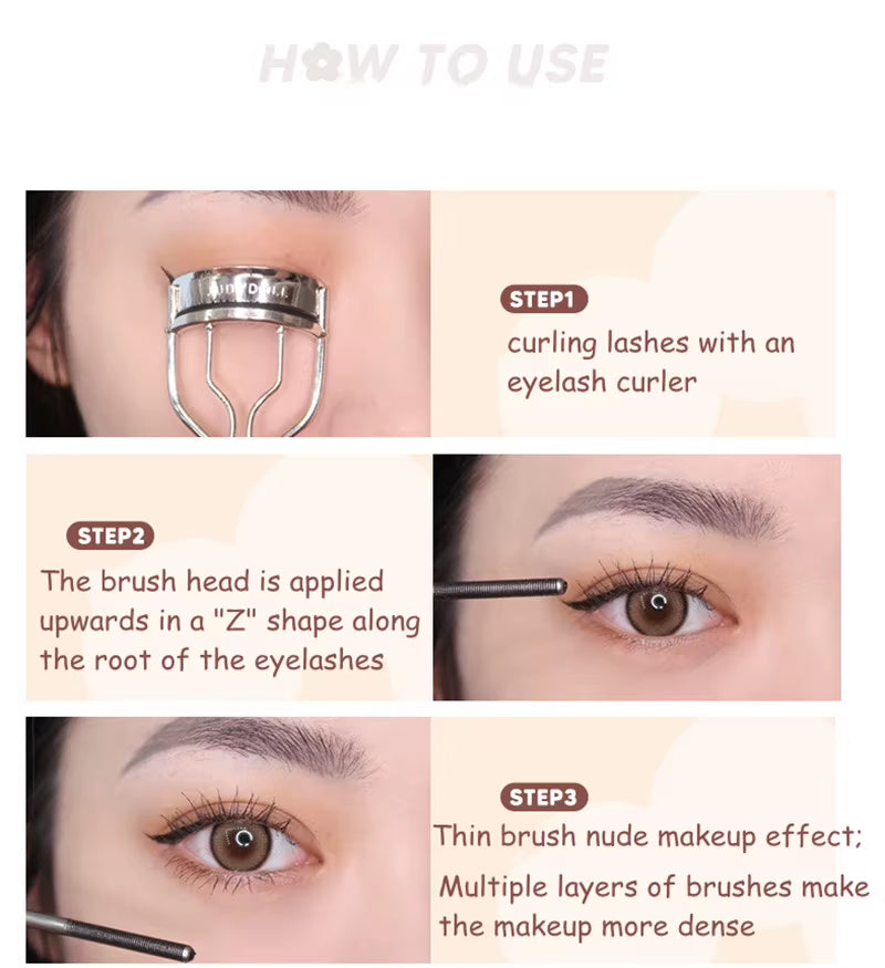 Judydoll Lashes Mascara Waterproof Silk Fiber Mascara Black Long Curling Eyelash Extensions Sexy Eyes Makeup Cosmetics